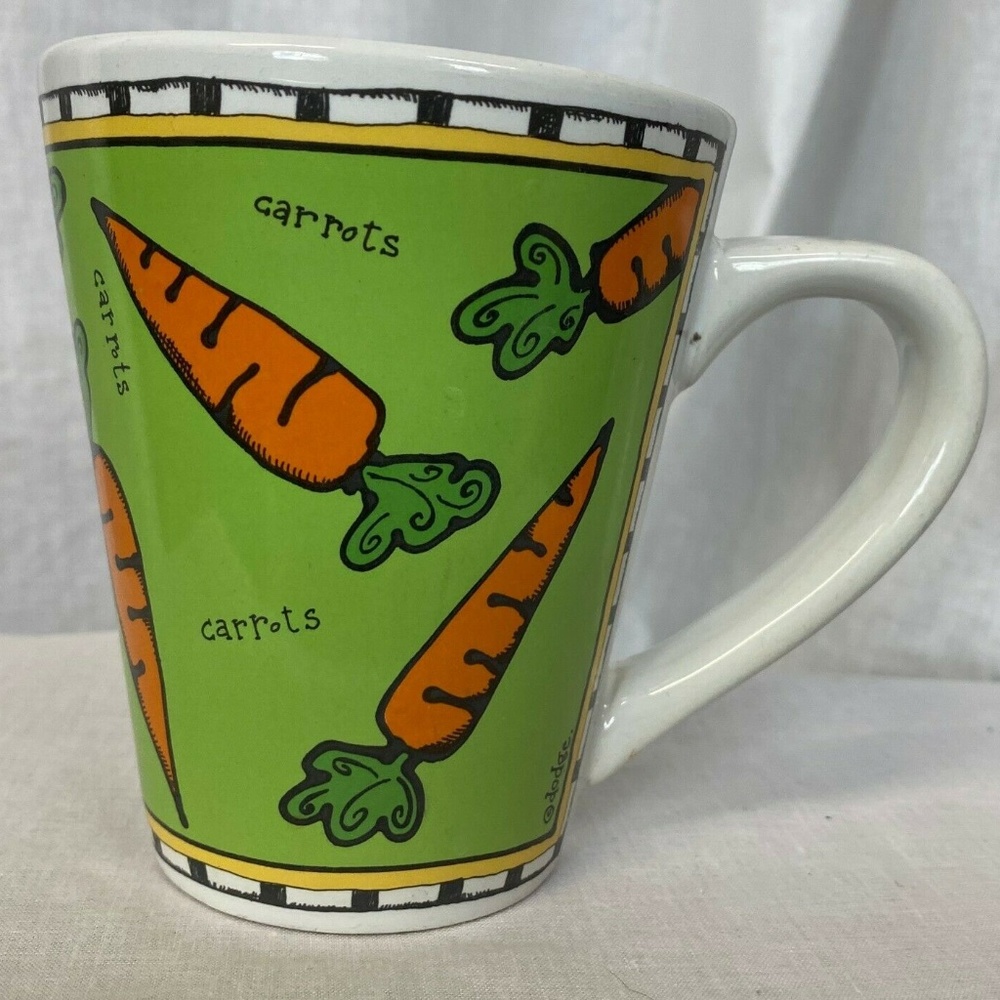 Ursula Dodge For Starbucks Coffee Mug Green Carrot